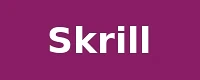Skrill accepted e-wallet payment method logo at Goldenbet