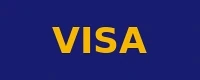 Visa accepted payment method logo at Goldenbet